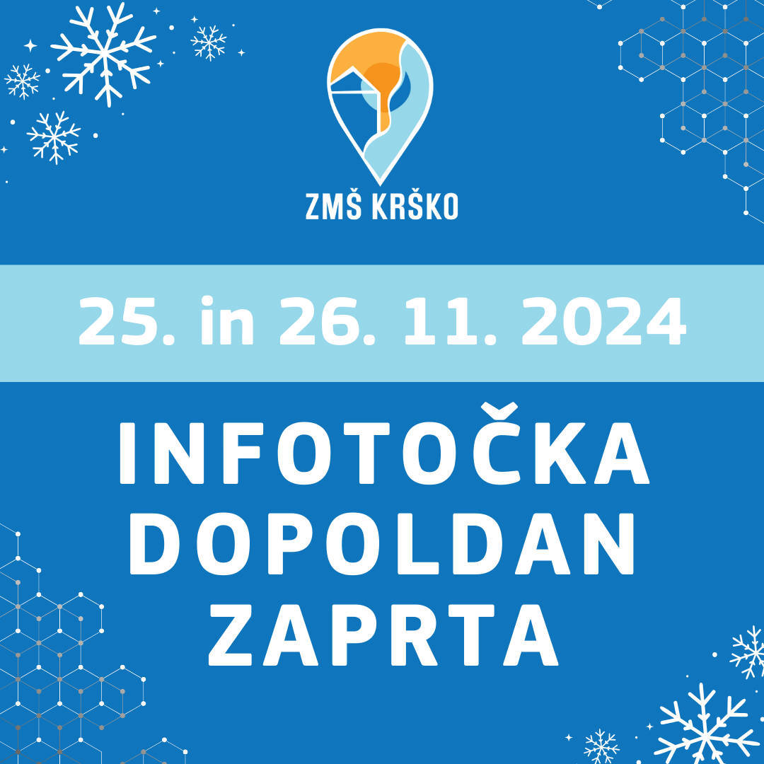 info zaprt, dogodki