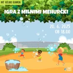mladinska točka veliki kamen, igra z milnimi mehurčki, dogodek