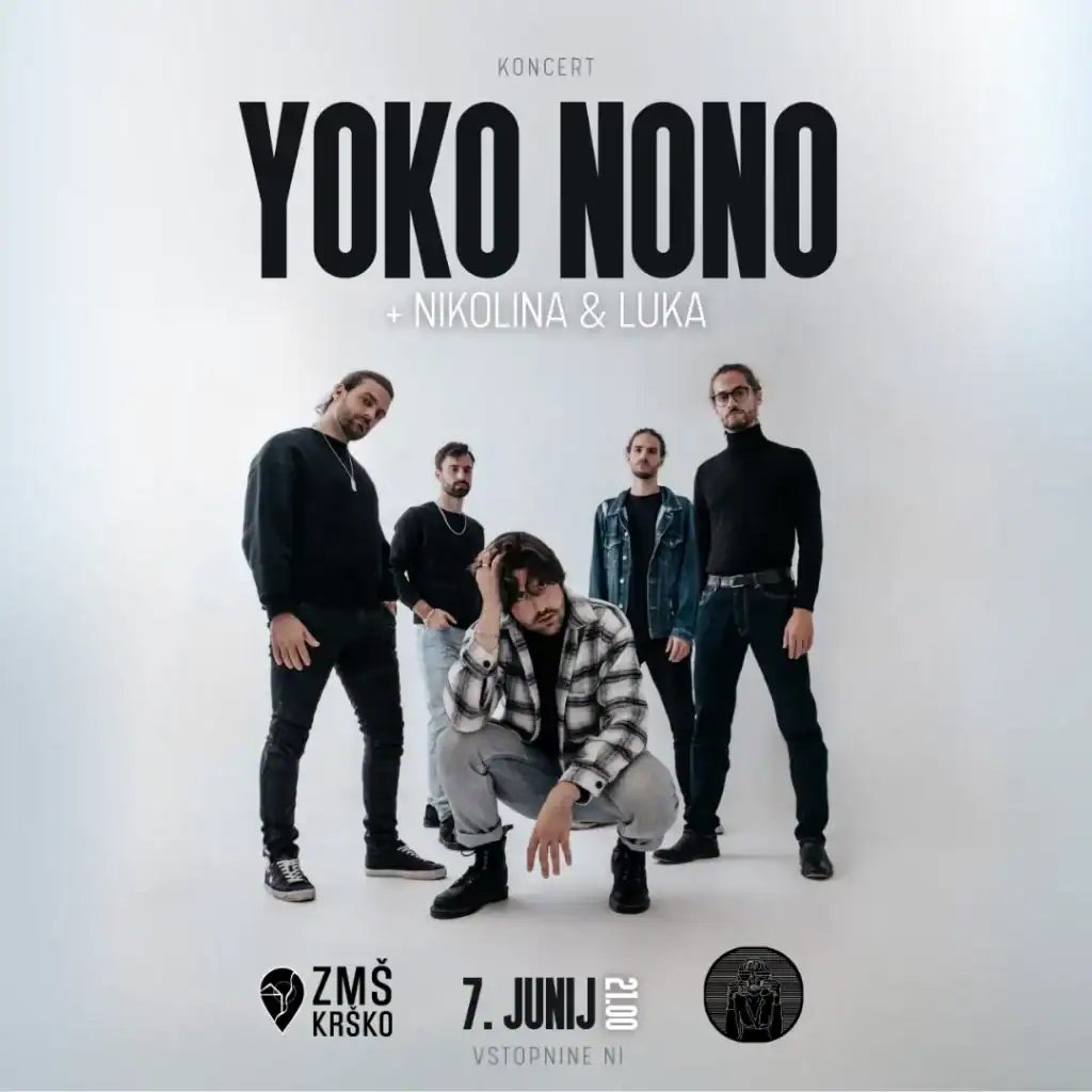 yoko nono koncert, newsletter in dogodek