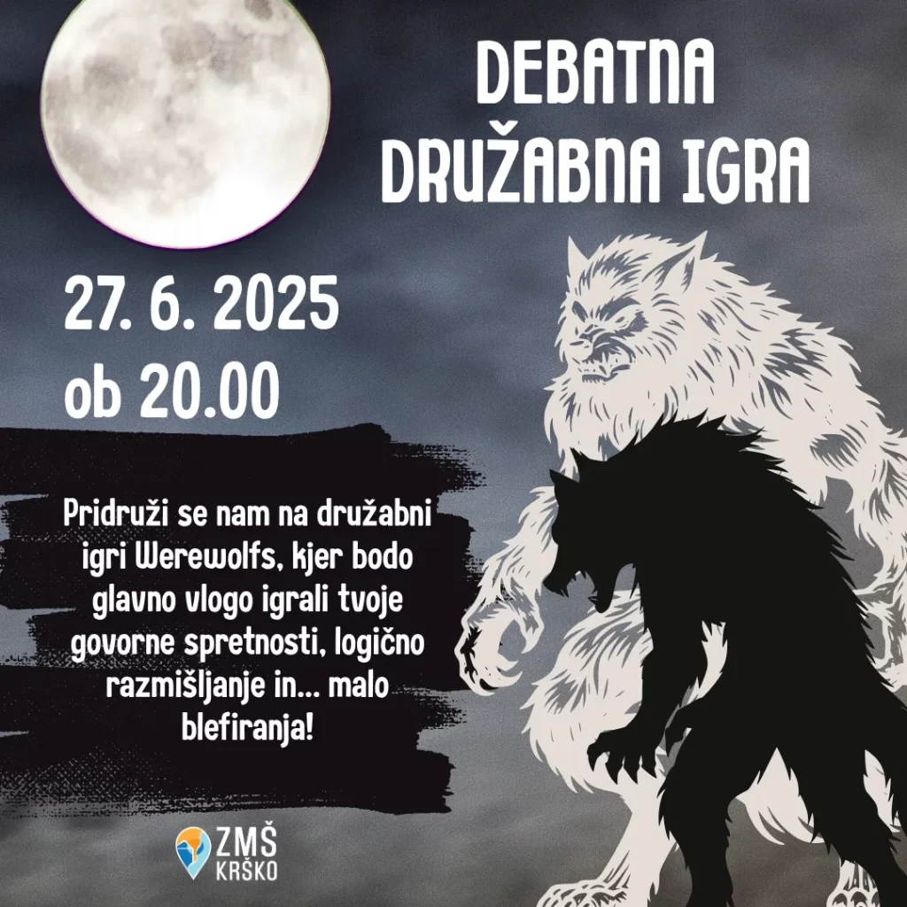 družabna igra werewolfs, dogodek