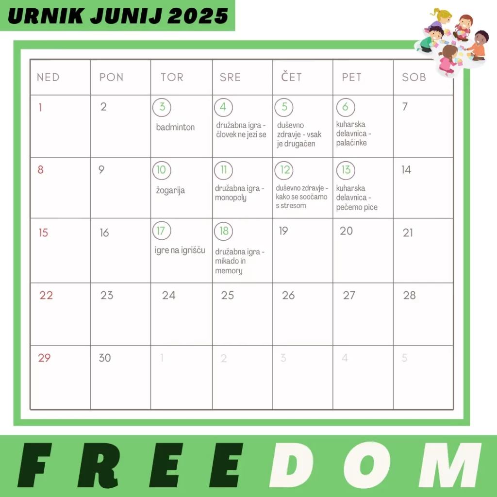 freedom junij, dogodek