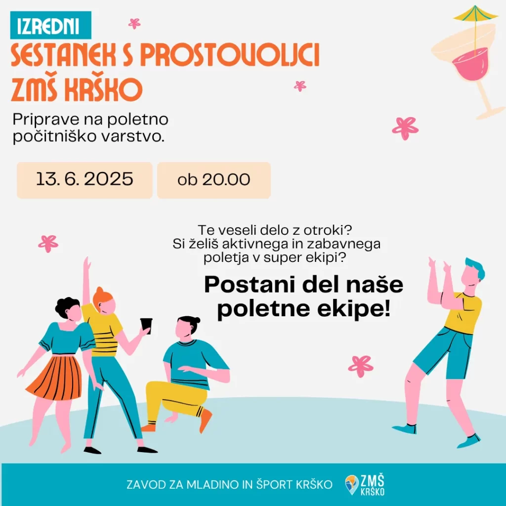 izredni prostovoljski sestanek za počitniško varstvo, dogodek