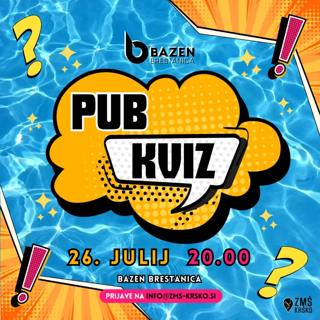 pub kviz na bazenu brestanica