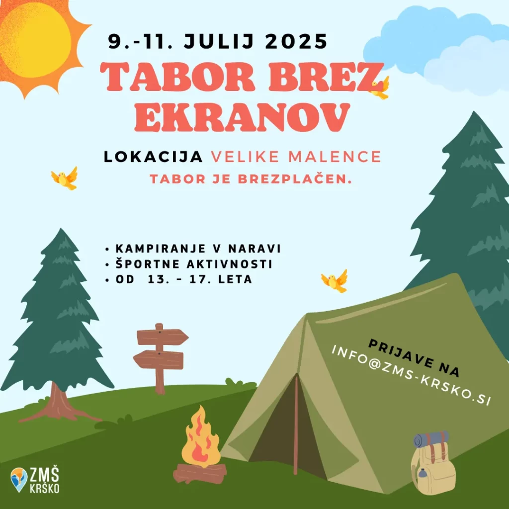 tabor brez ekranov, dogodek
