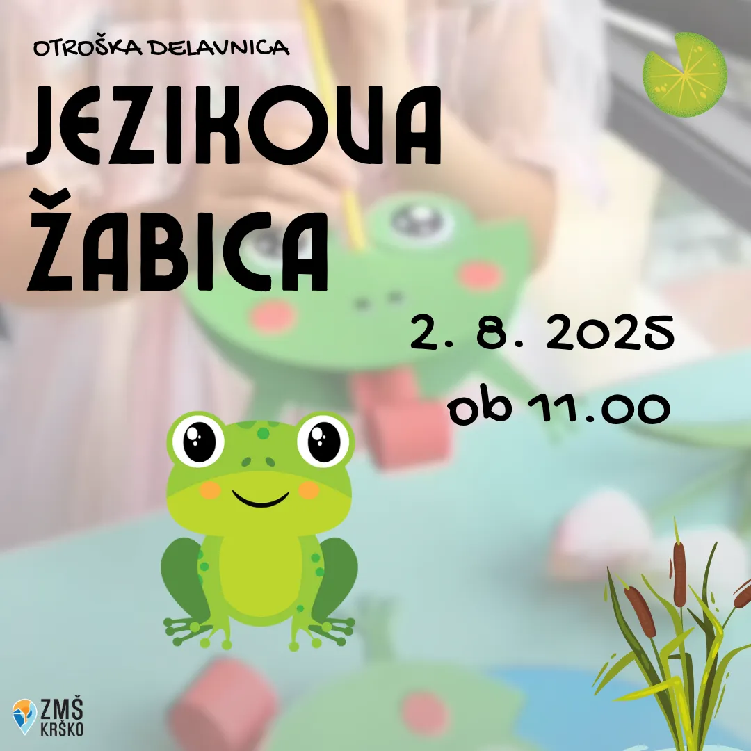 otroška delavnica jezikova žabica, dogodek
