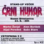 stand up - črni humor na bazenu brestanica, dogodek