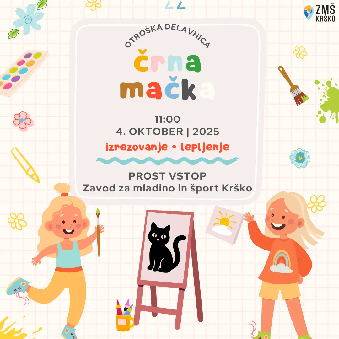 otroška delavnica - črna mačka - dogodek