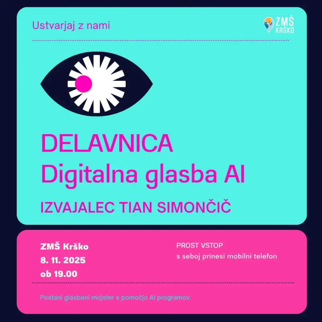 delavnica digitalna glasba, dogodek
