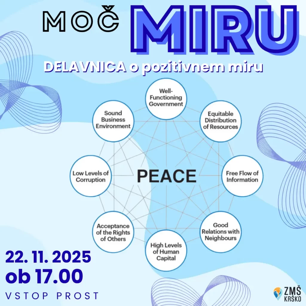 moč miru, delavnica o pozitivnem miru, dogodek