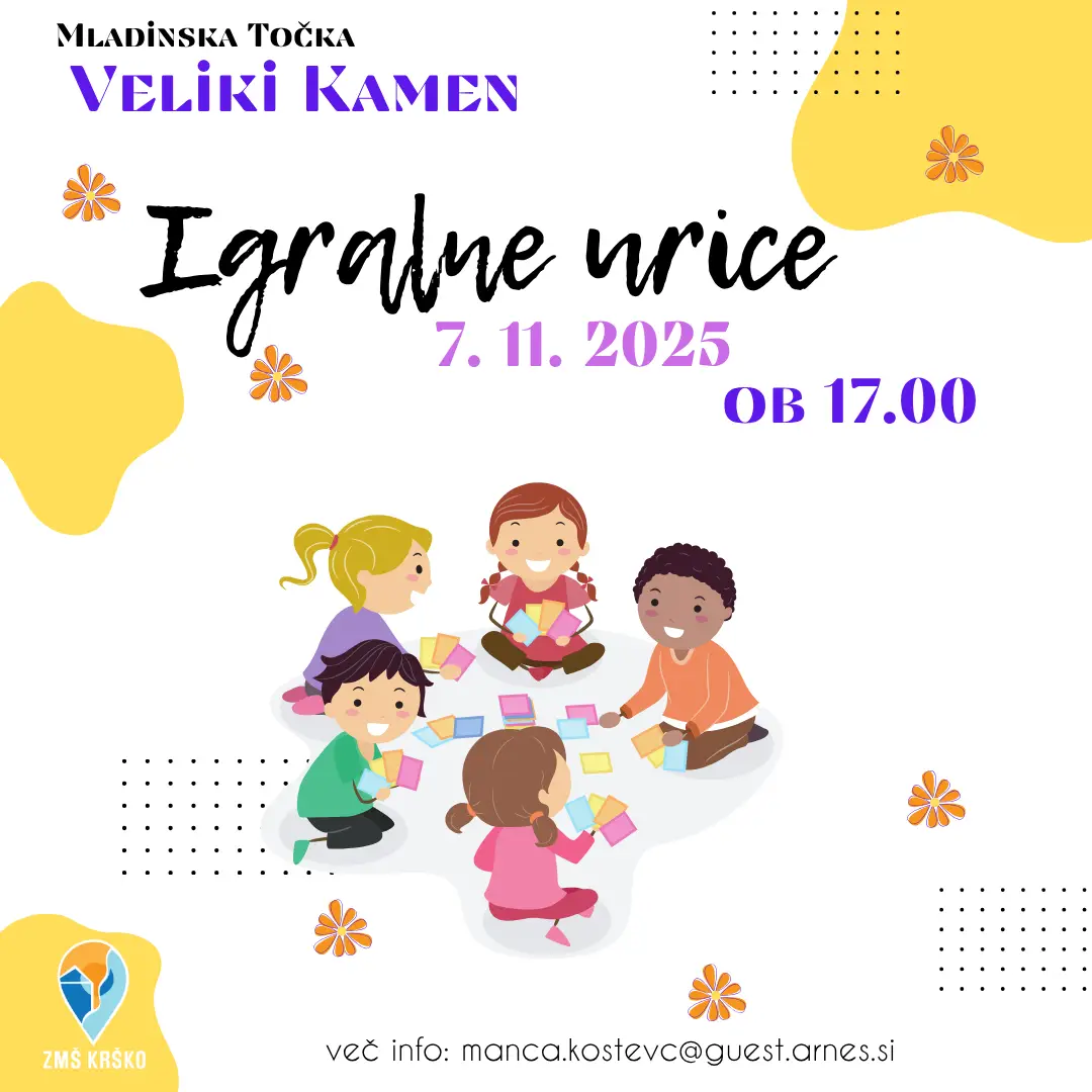 mladinska točka veliki kamen, igralne urice, dogodek