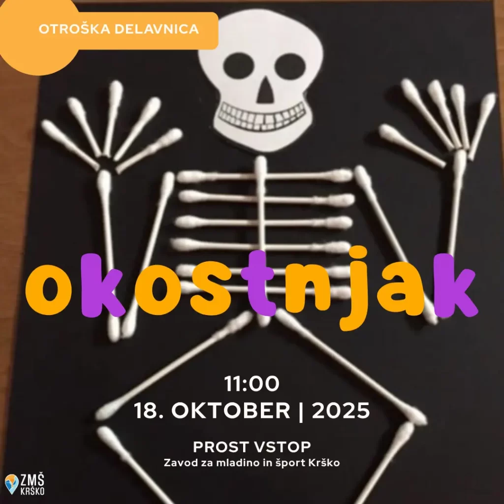 otroška delavnica okostnjak - dogodek