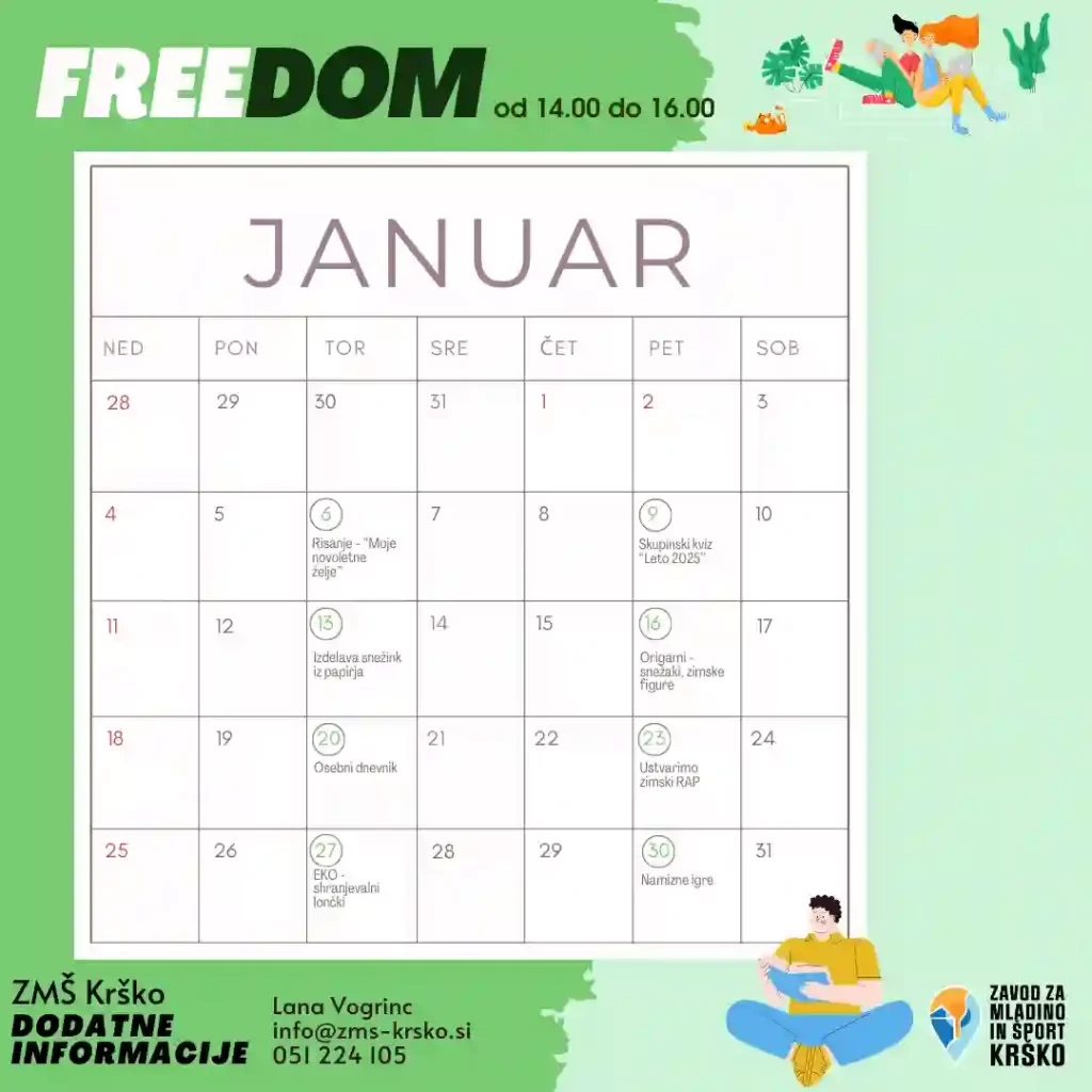 freedom - prostor za otroke in mladino