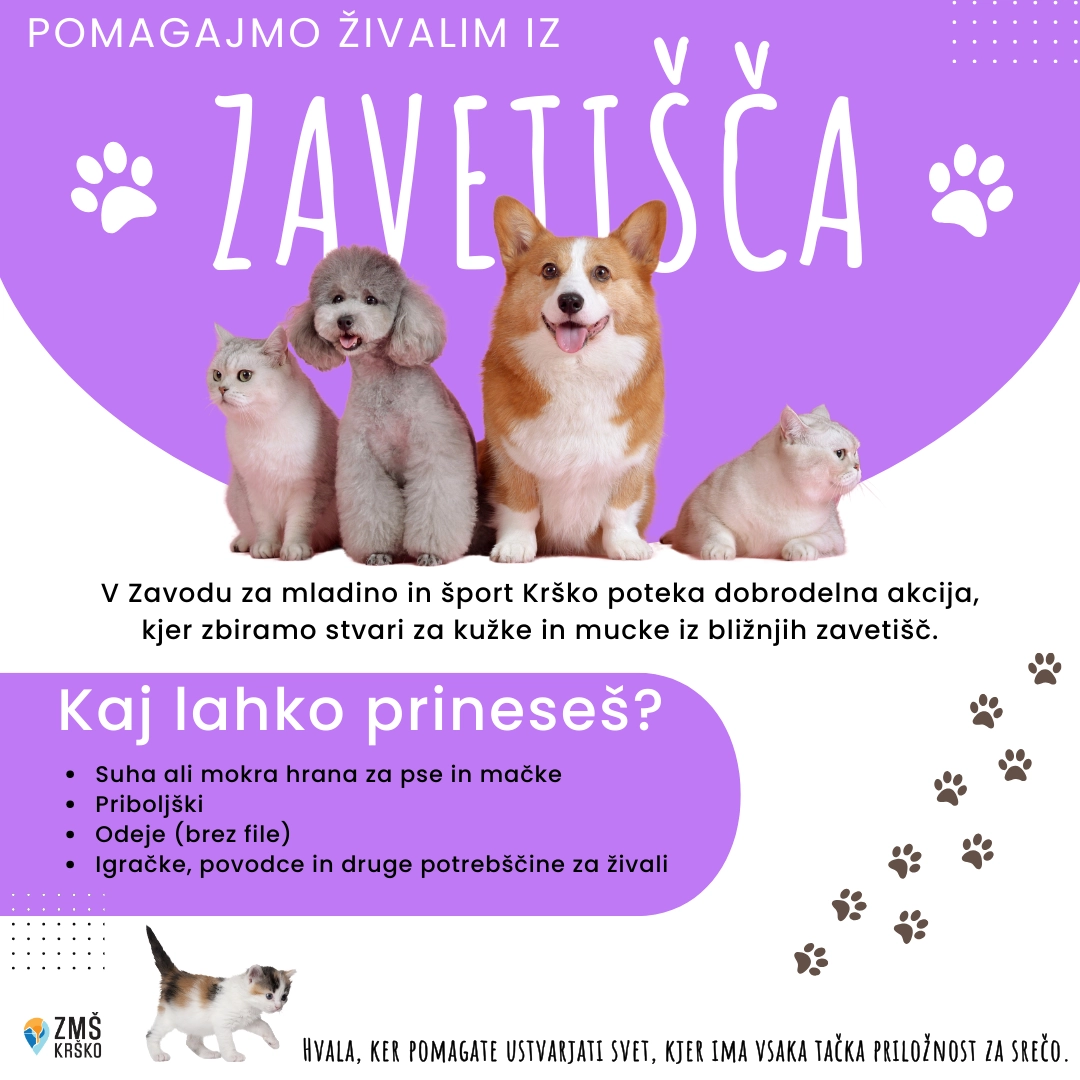 zbiranje za živali letna