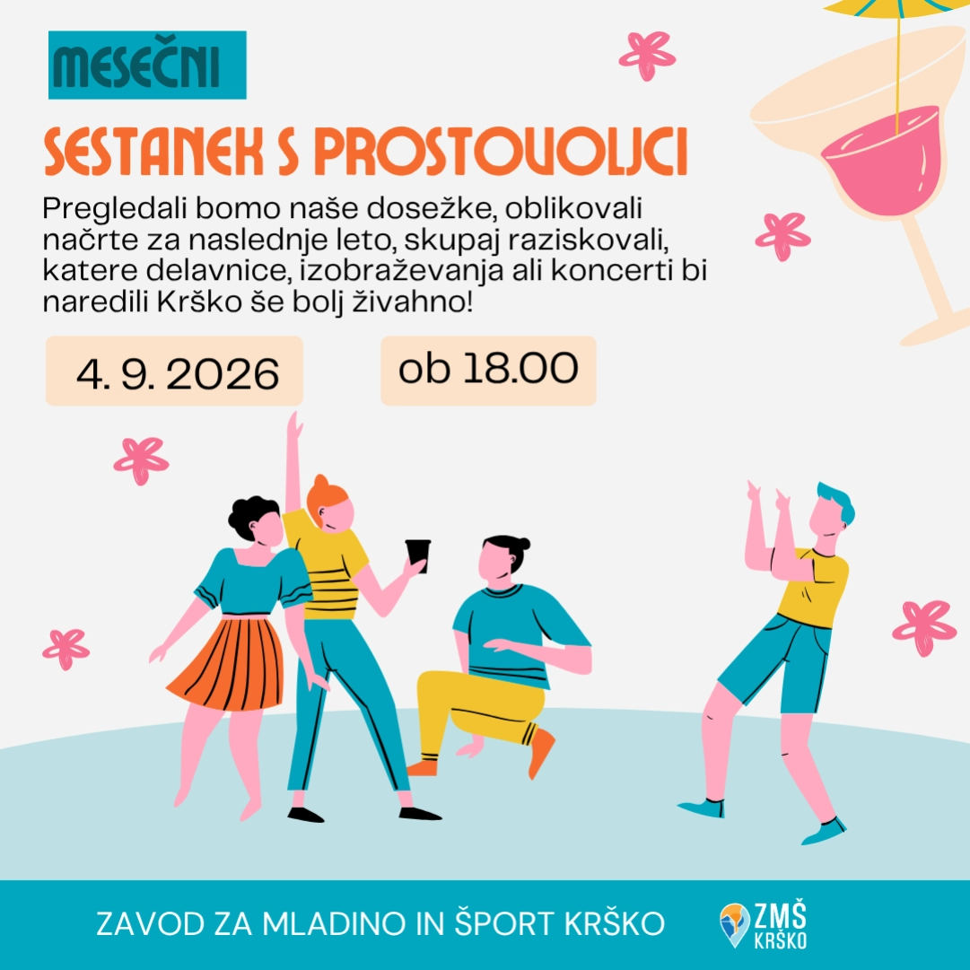 mesečni prostovoljski sestanek